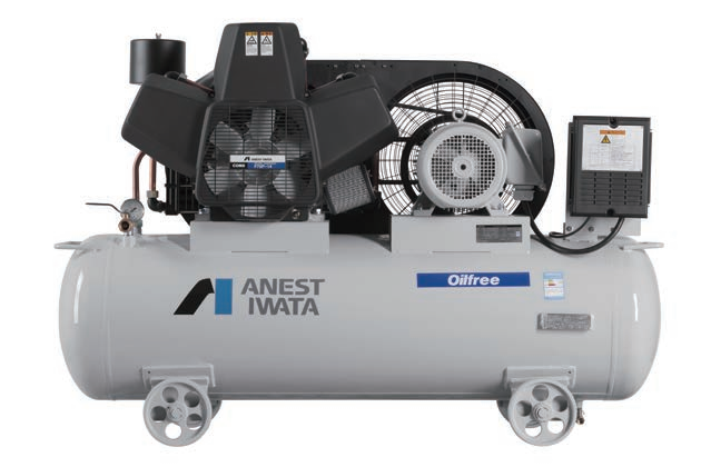 储气罐搭载型无油活塞机